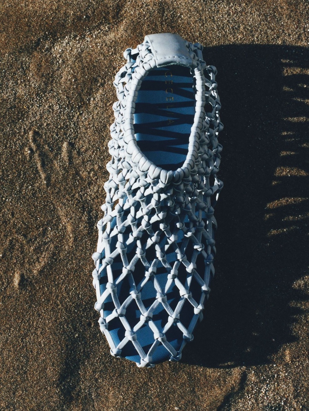 Anthro Cecilia Wilma Light Blue Woven Slip-On Shoe